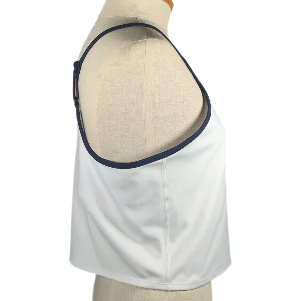 NWT Champion Soft Touch Longline Cropped Cami Shelf Bra XXL 2XL White Anti Odor - Picture 11 of 13